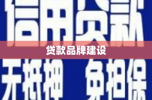 新都贷款品牌建设