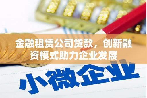 新都金融租赁公司贷款，创新融资模式助力企业发展