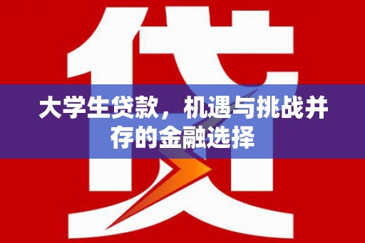 新都大学生贷款，机遇与挑战并存的金融选择