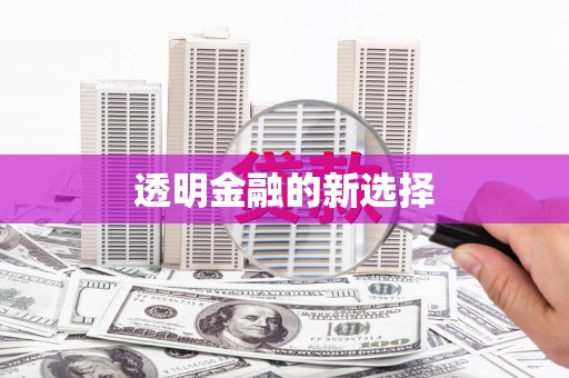 新都透明金融的新选择