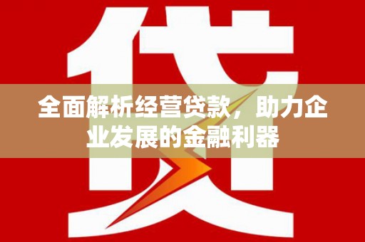 新都全面解析经营贷款，助力企业发展的金融利器