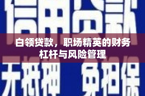 新都白领贷款，职场精英的财务杠杆与风险管理