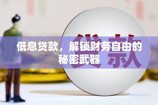 新都低息贷款，解锁财务自由的秘密武器