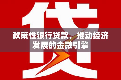 新都政策性银行贷款，推动经济发展的金融引擎