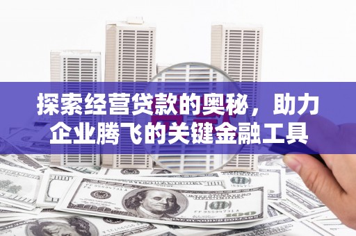 新都探索经营贷款的奥秘，助力企业腾飞的关键金融工具