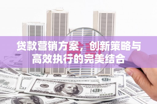 新都贷款营销方案，创新策略与高效执行的完美结合