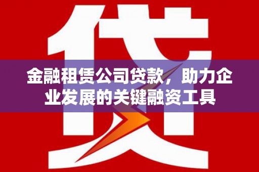 新都金融租赁公司贷款，助力企业发展的关键融资工具