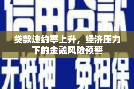 新都贷款违约率上升，经济压力下的金融风险预警