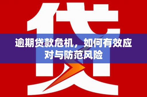 新都逾期贷款危机，如何有效应对与防范风险