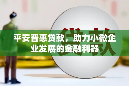 新都平安普惠贷款，助力小微企业发展的金融利器