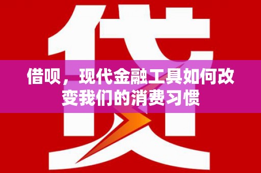 新都借呗，现代金融工具如何改变我们的消费习惯