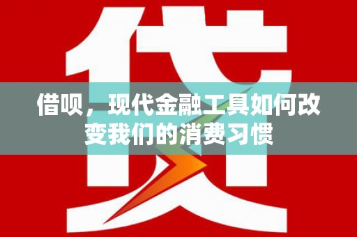新都借呗，现代金融工具如何改变我们的消费习惯