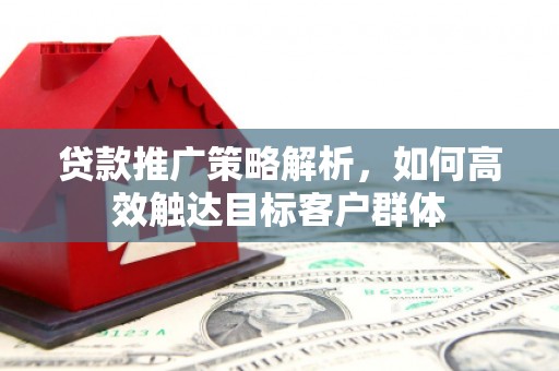 新都贷款推广策略解析，如何高效触达目标客户群体