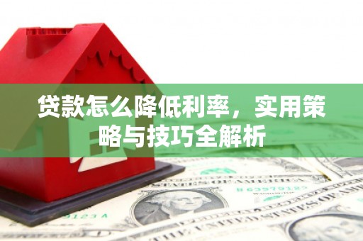 新都贷款怎么降低利率，实用策略与技巧全解析