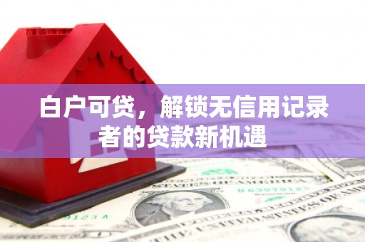 新都白户可贷，解锁无信用记录者的贷款新机遇