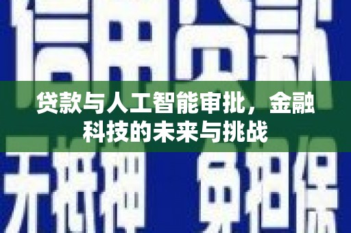 新都贷款与人工智能审批，金融科技的未来与挑战