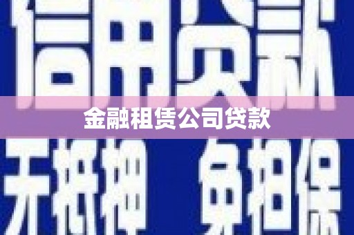 新都金融租赁公司贷款