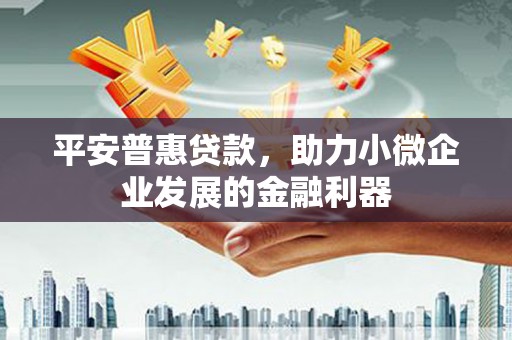 新都平安普惠贷款，助力小微企业发展的金融利器