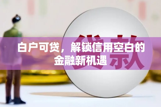 新都白户可贷，解锁信用空白的金融新机遇