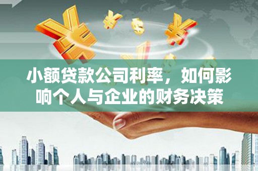 新都小额贷款公司利率，如何影响个人与企业的财务决策