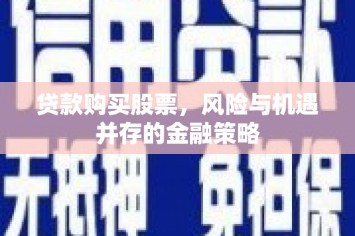 新都贷款购买股票，风险与机遇并存的金融策略