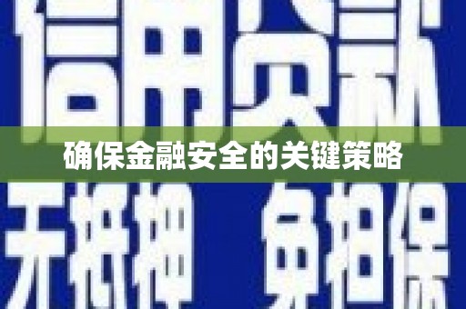 新都确保金融安全的关键策略